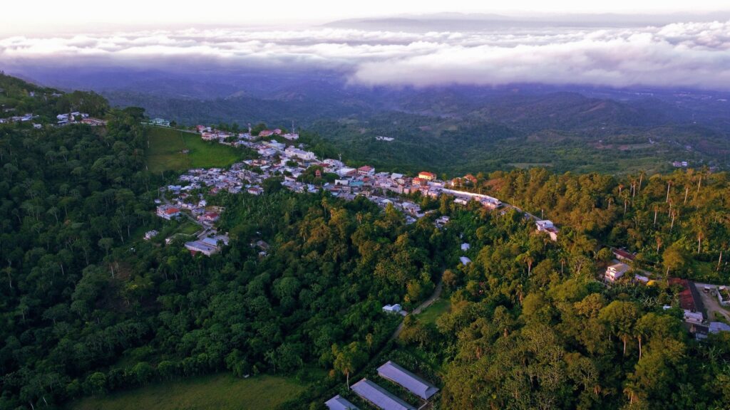 Foto de Moca aerial de la region del cibao.