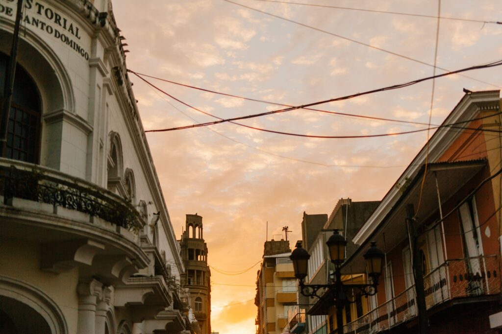 Colonial Street in the Dominican Republic